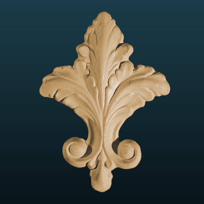 FDL4 French Fleur de Lis Efex flexible moulding in an acanthus leaf version with scrolled base