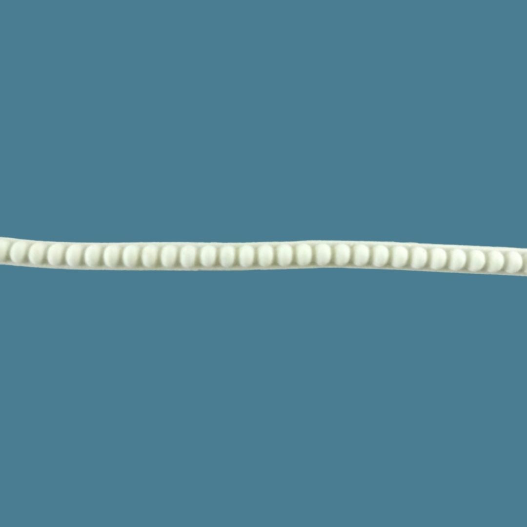 T70 Large Bead Trim, a bendable Efex flexible moulding strand of round beads for edging curved furniture and frames