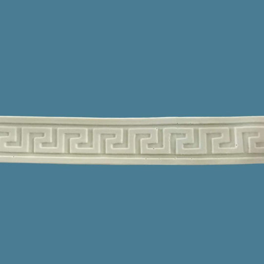 T33 Greek Key Trim, Efex flexible moulding strip with a classic interlocking Greek key meander pattern